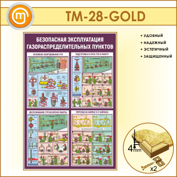Стенд «Безопасная эксплуатация газораспределительных пунктов» (TM-28-GOLD)